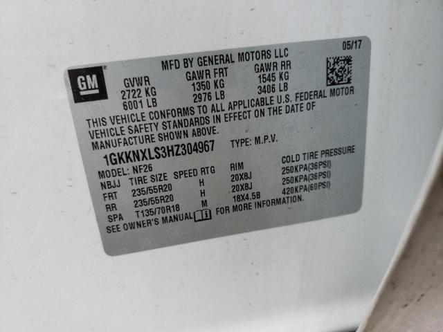 Photo 10 from auction – 2017 GMC ACADIA DEN with VIN 1GKKNXLS3HZ304967