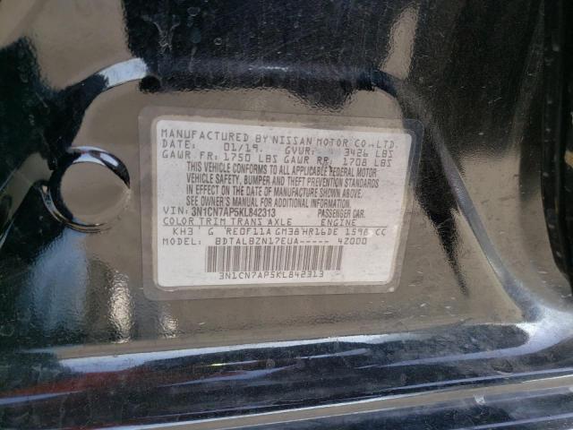 Photo 10 from auction – 2019 NISSAN VERSA S with VIN 3N1CN7AP5KL842313