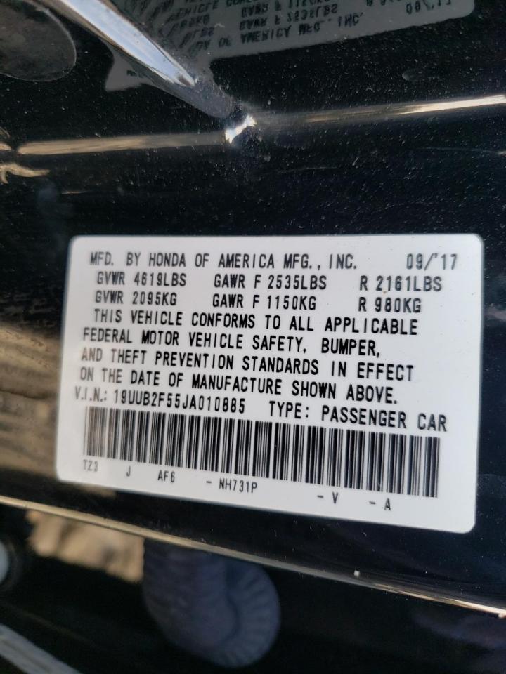 Foto 10 de la subasta – 2018 ACURA TLX TECH con VIN 19UUB2F55JA010885