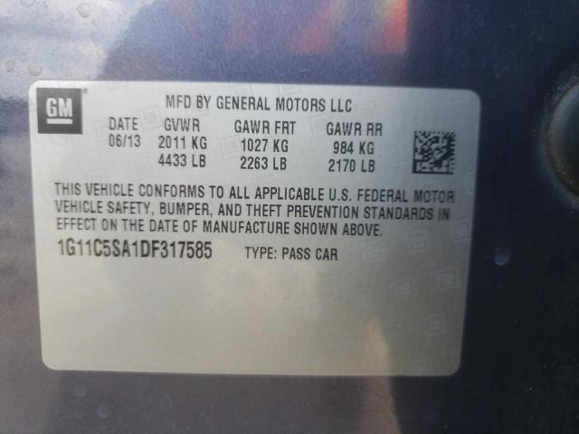 Photo 10 from auction – 2013 CHEVROLET MALIBU 1LT with VIN 1G11C5SA1DF317585