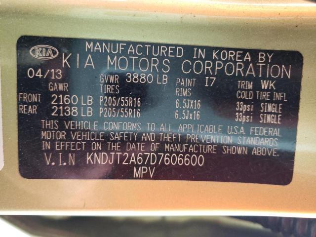 Снимка 10 от търг – 2013 KIA SOUL + с VIN KNDJT2A67D7606600