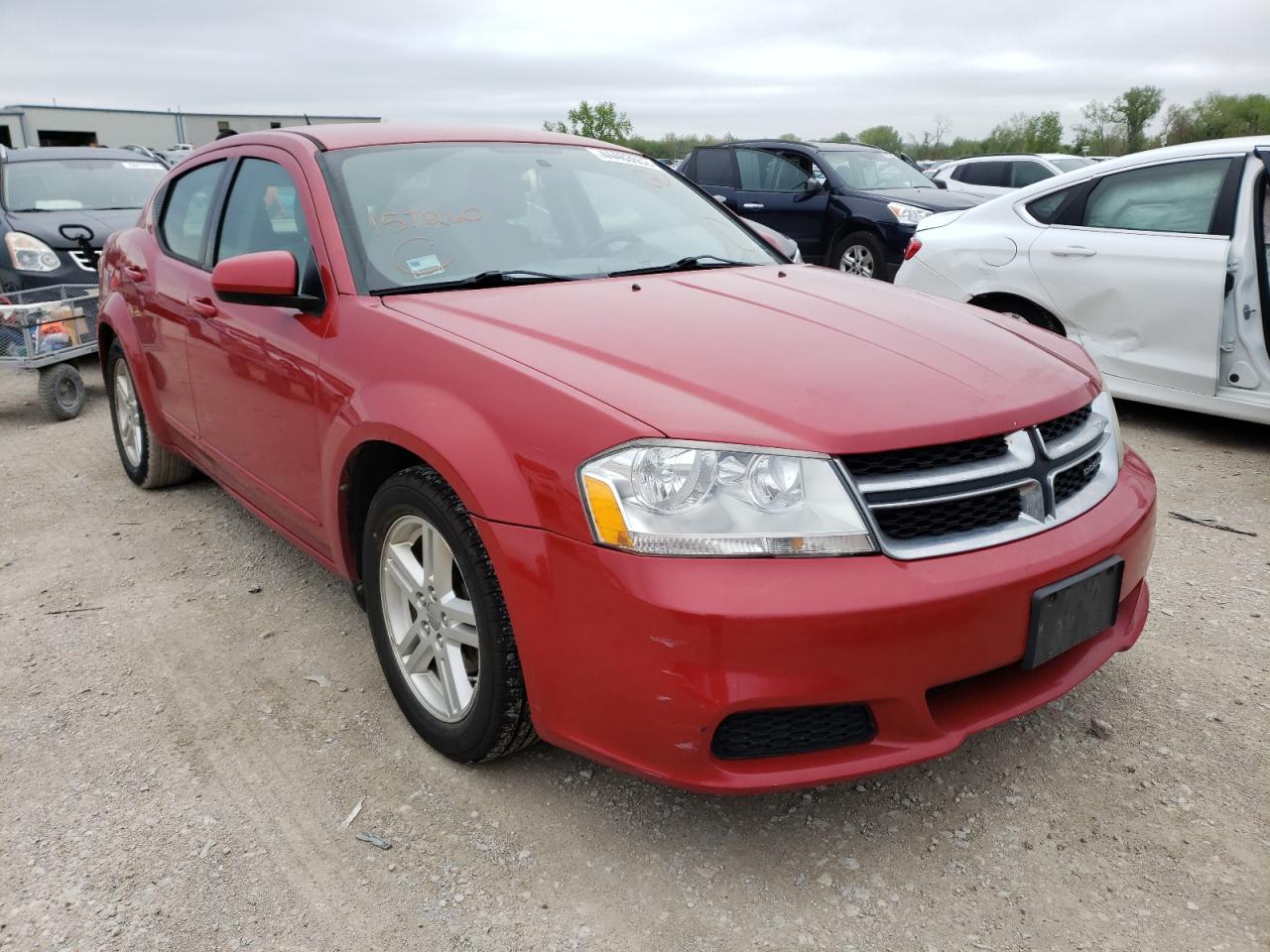 DODGE AVENGER SX 2012 with VIN 1C3CDZCBXCN157260 - Photo from auction