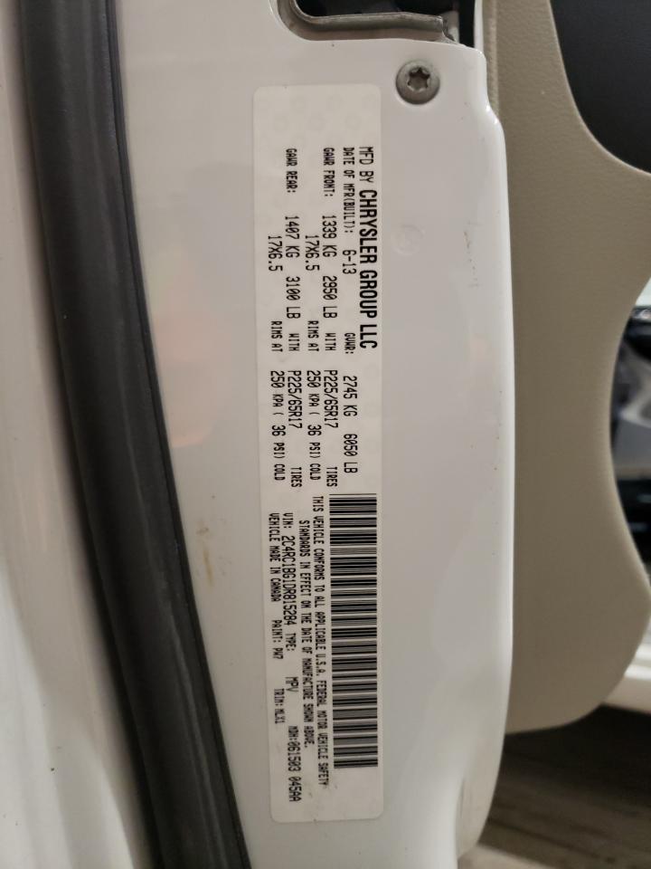 Photo 10 from auction – 2013 CHRYSLER TOWN & COU with VIN 2C4RC1BG1DR815284