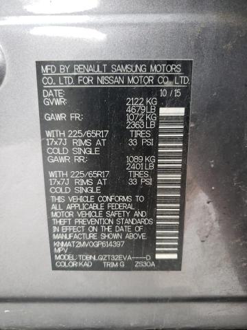 Photo 10 from auction – 2016 NISSAN ROGUE S with VIN KNMAT2MV0GP614397