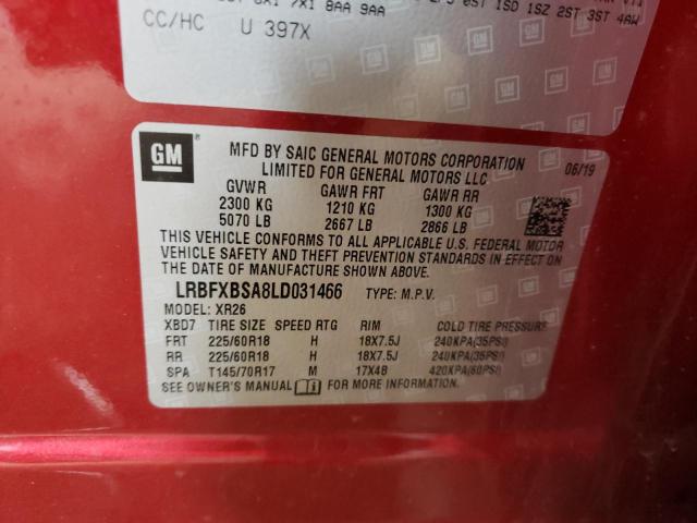 Photo 10 from auction – 2020 BUICK ENVISION P with VIN LRBFXBSA8LD031466
