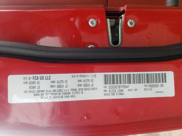 Photo 10 from auction – 2015 DODGE CHARGER R/ with VIN 2C3CDXCT9FH759447