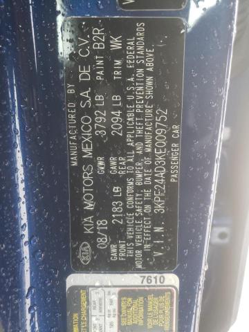 Photo 10 from auction – 2019 KIA FORTE FE with VIN 3KPF24AD3KE009752
