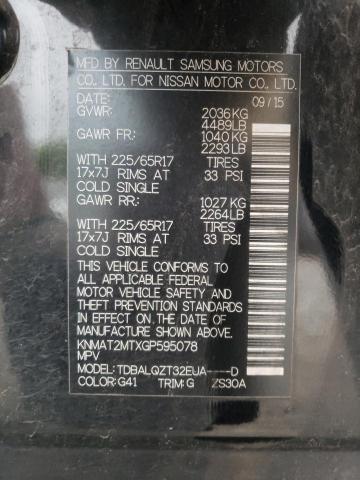 Photo 10 from auction – 2016 NISSAN ROGUE S with VIN KNMAT2MTXGP595078