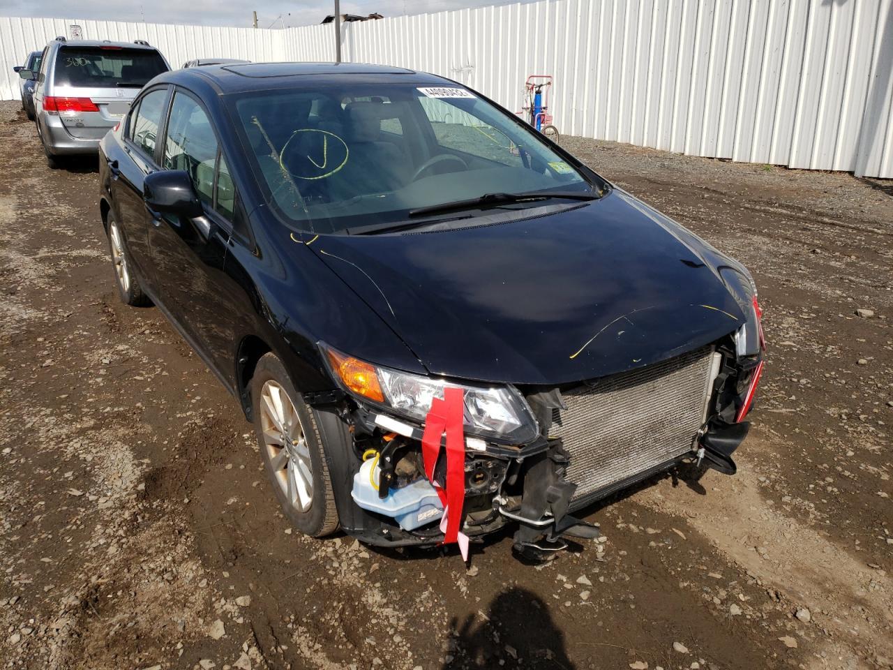HONDA CIVIC EX 2012 with VIN 2HGFB2F87CH530626 - Photo from auction