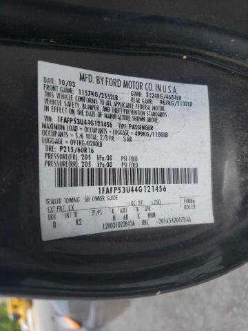 Photo 10 from auction – 2004 FORD TAURUS SE with VIN 1FAFP53U44G121456