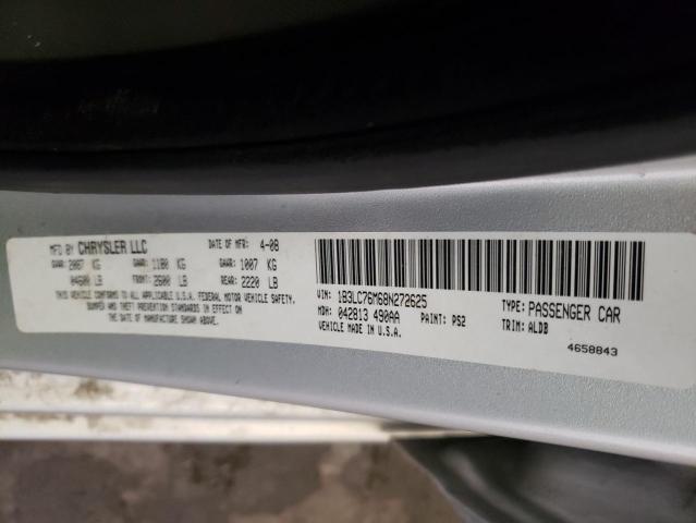 Photo 10 from auction – 2008 DODGE AVENGER with VIN 1B3LC76M68N272625