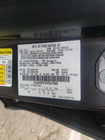 Photo 10 from auction – 2015 FORD FUSION SE with VIN 3FA6P0H7XFR267068