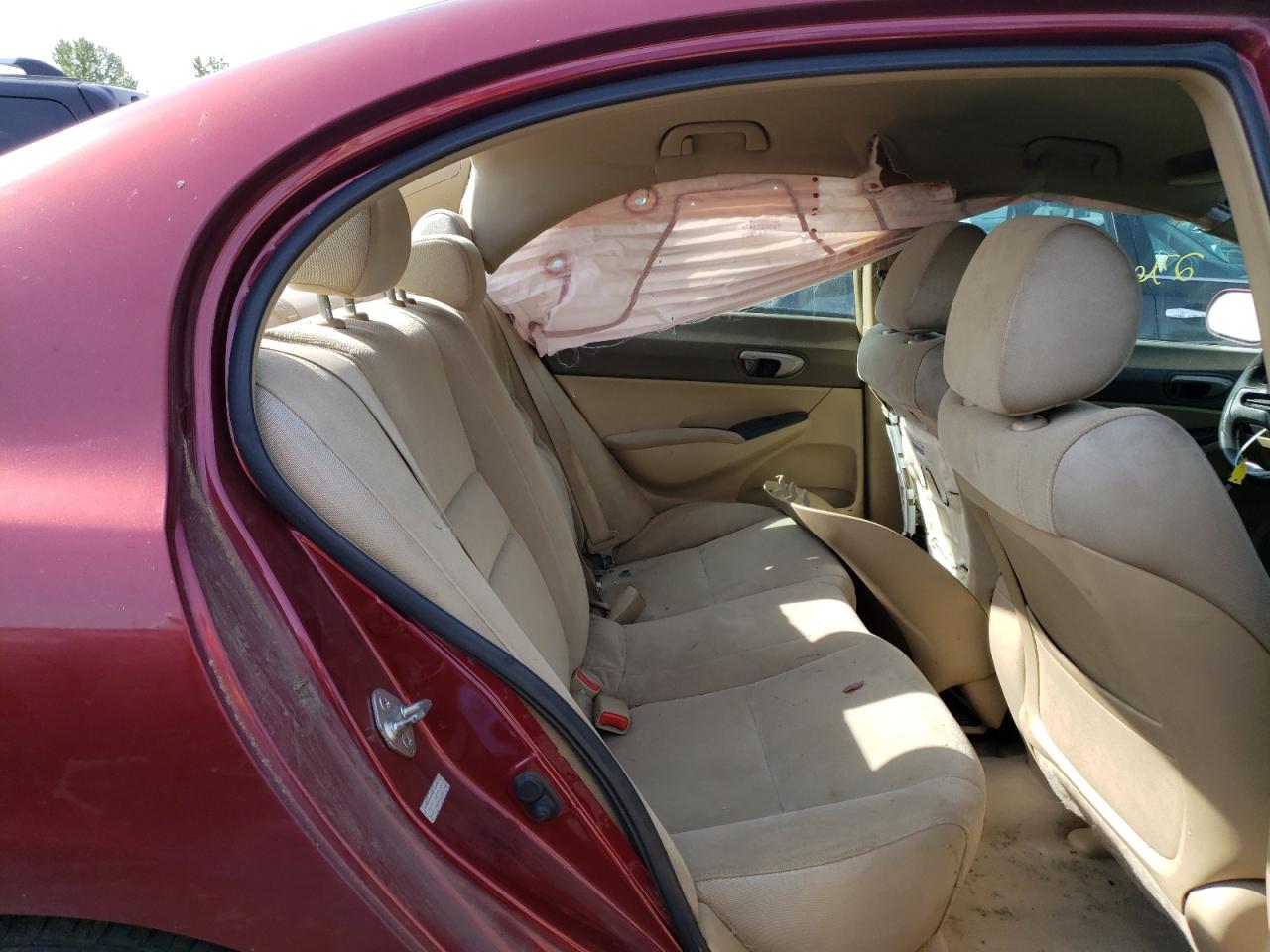 Photo 6 from auction – 2007 HONDA CIVIC LX with VIN 2HGFA16527H511491