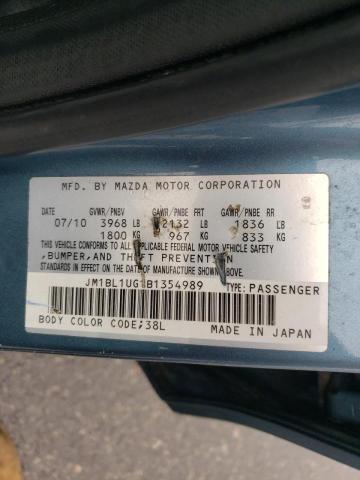 Photo 10 from auction – 2011 MAZDA 3 I with VIN JM1BL1UG1B1354989