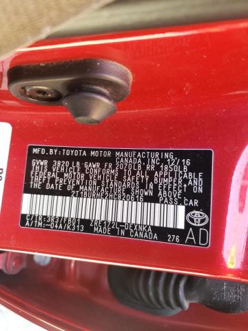 Photo 10 from auction – 2017 TOYOTA COROLLA L with VIN 2T1BURHE2HC820616