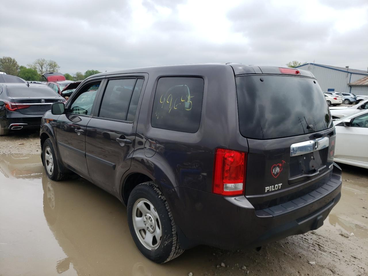 Photo 3 from auction – 2014 HONDA PILOT LX with VIN 5FNYF4H26EB053891