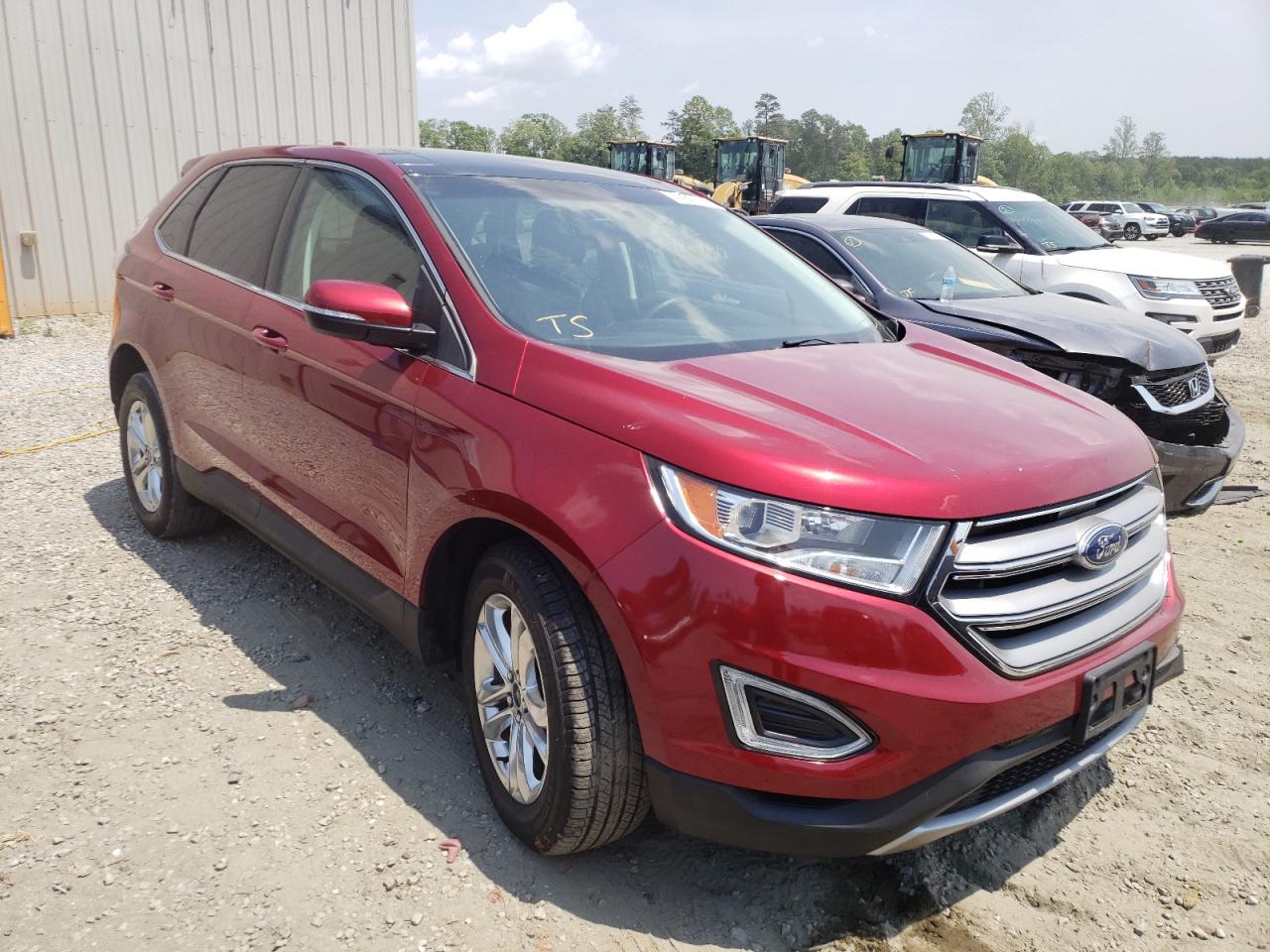 FORD EDGE SEL 2018 with VIN 2FMPK3J96JBC20715 - Photo from auction
