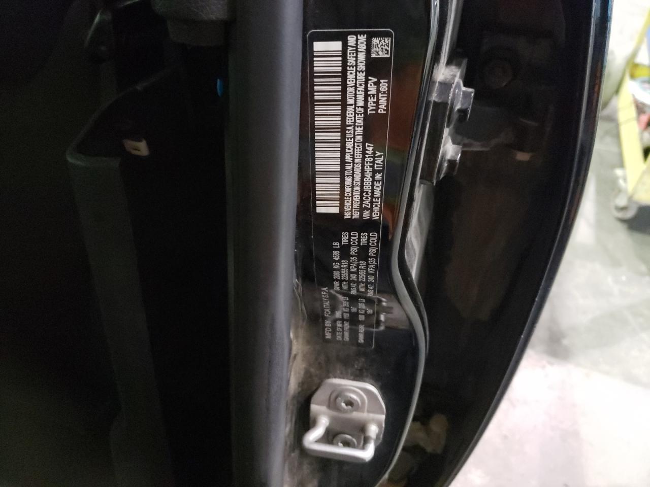 Photo 10 from auction – 2017 JEEP RENEGADE L with VIN ZACCJBBB4HPF81447