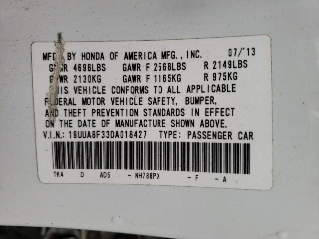 Photo 10 from auction – 2013 ACURA TL SE with VIN 19UUA8F33DA018427