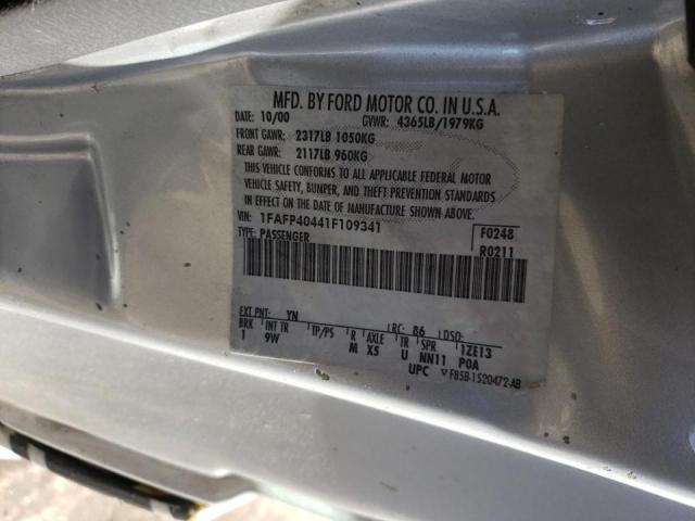 Photo 10 from auction – 2001 FORD MUSTANG with VIN 1FAFP40441F109341