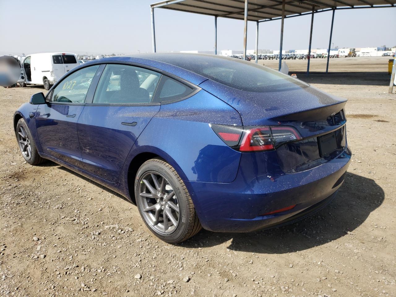 Photo 3 from auction – 2022 TESLA MODEL 3 with VIN 5YJ3E1EB3NF189069