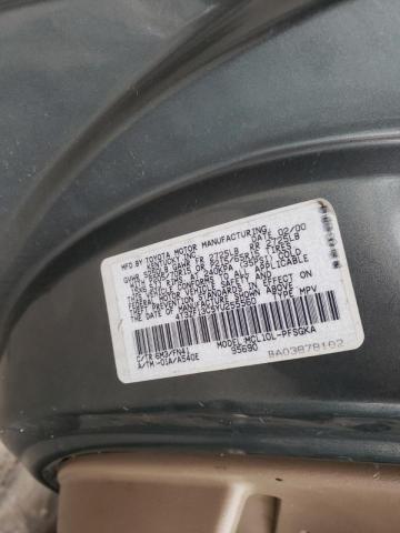 Photo 10 from auction – 2000 TOYOTA SIENNA LE with VIN 4T3ZF13C5YU255560