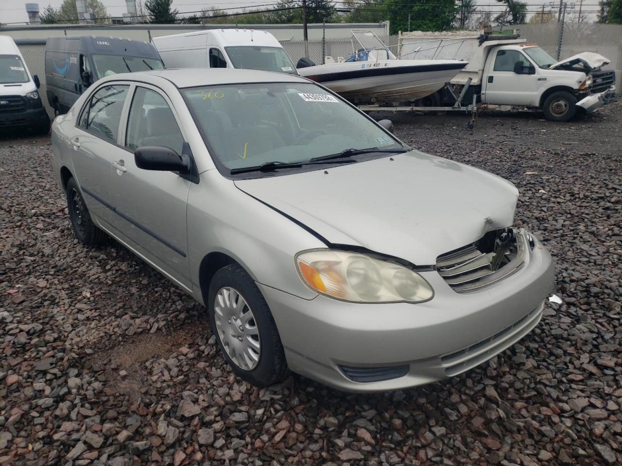 TOYOTA COROLLA CE 2003 with VIN JTDBR32EX30011911 - Photo from auction