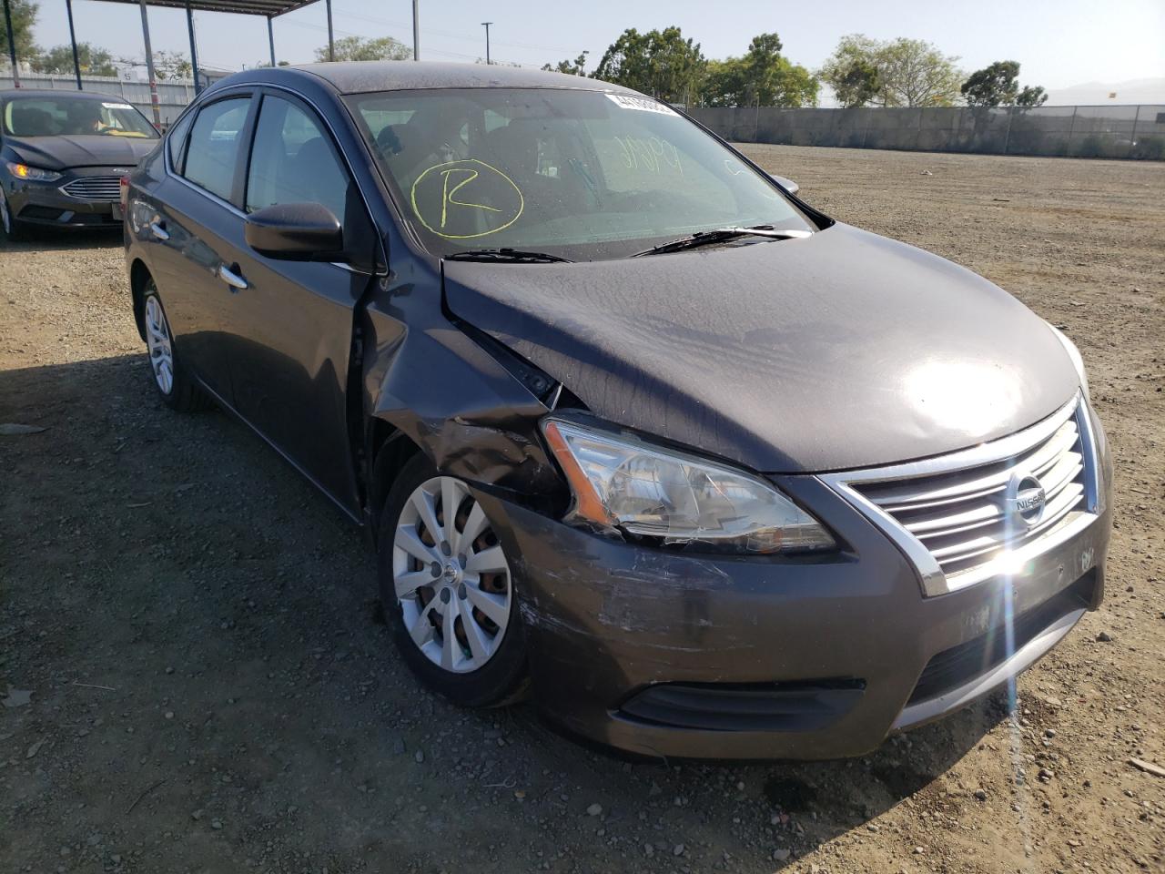 NISSAN SENTRA S 2014 with VIN 3N1AB7AP6EY217801 - Photo from auction