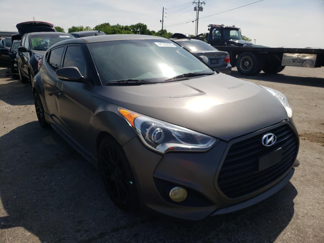 HYUNDAI VELOSTER T 2013 with VIN KMHTC6AE0DU167454 - Photo from auction