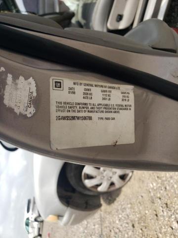 Photo 10 from auction – 1998 BUICK CENTURY CU with VIN 2G4WS52M7W1506788