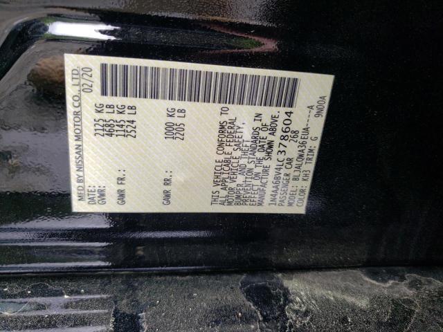 Photo 10 from auction – 2020 NISSAN MAXIMA S with VIN 1N4AA6BV4LC378604