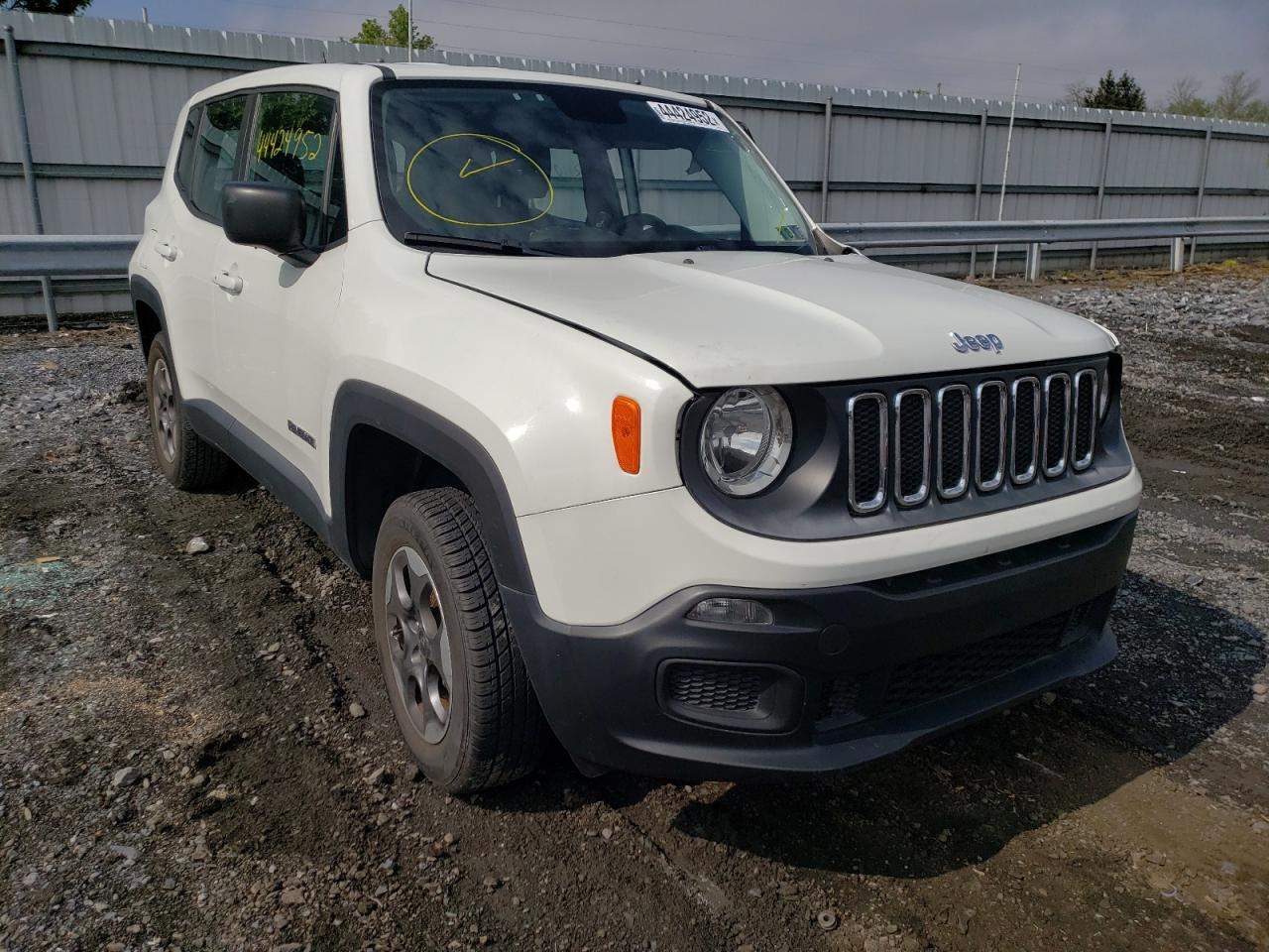 JEEP RENEGADE S 2016 with VIN ZACCJBAT0GPD21314 - Photo from auction