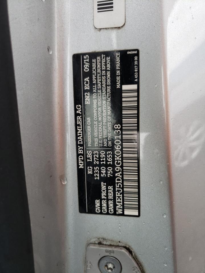 Photo 10 from auction – 2016 SMART FORTWO with VIN WMEFJ5DA9GK060138