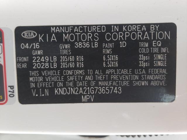 Photo 10 from auction – 2016 KIA SOUL with VIN KNDJN2A21G7365743