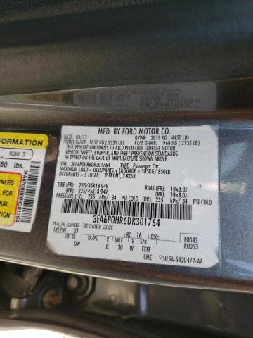 Photo 10 from auction – 2013 FORD FUSION SE with VIN 3FA6P0HR6DR301764
