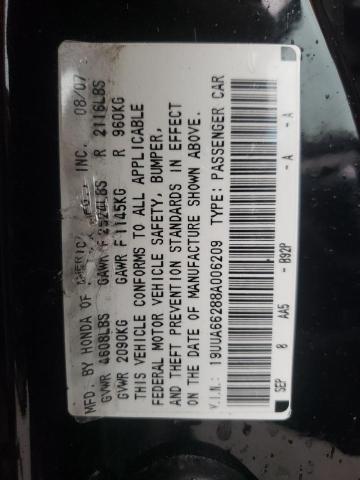 Photo 10 from auction – 2008 ACURA TL with VIN 19UUA66288A006209