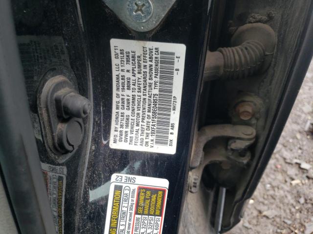 Photo 10 from auction – 2011 HONDA CIVIC LX with VIN 19XFA1F55BE049575