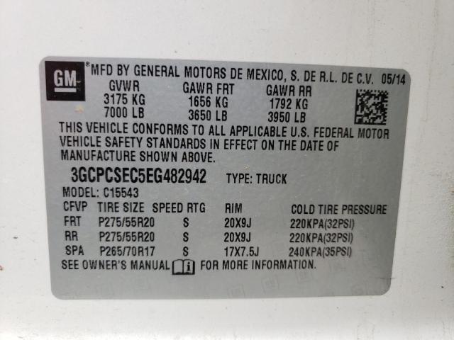 Photo 10 from auction – 2014 CHEVROLET SILVERADO with VIN 3GCPCSEC5EG482942