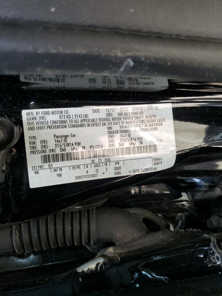 صورة رقم 10 من المزاد - 2018 FORD FOCUS SE مع VIN 1FADP3FE7JL241058