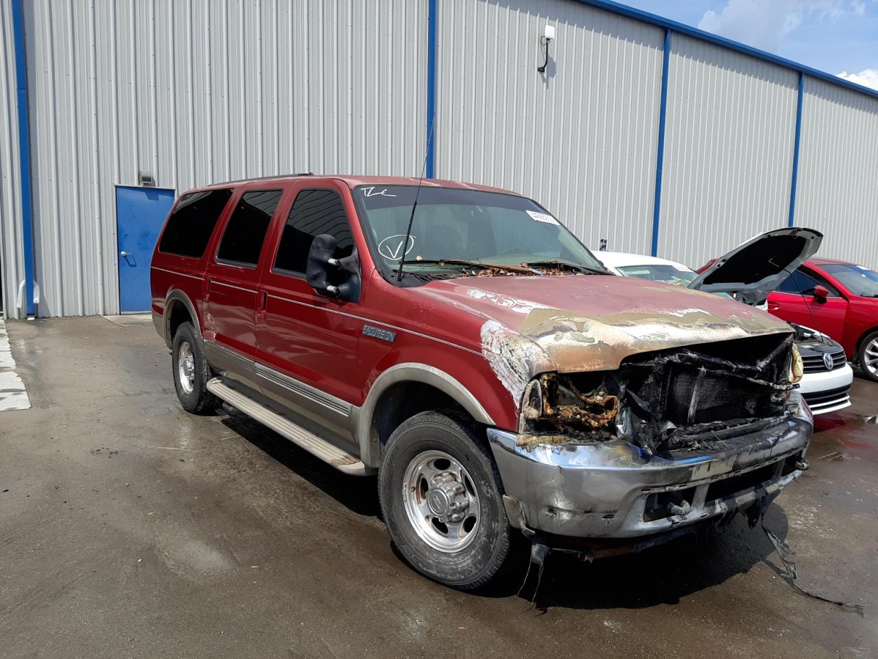 FORD EXCURSION 2000 with VIN 1FMNU42S0YEC33760 - Photo from auction