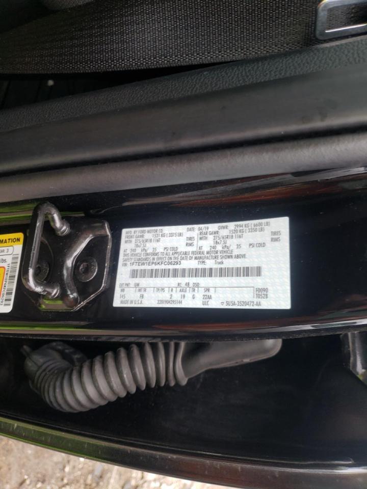 Photo 10 from auction – 2019 FORD F150 SUPER with VIN 1FTEW1EP6KFC06293