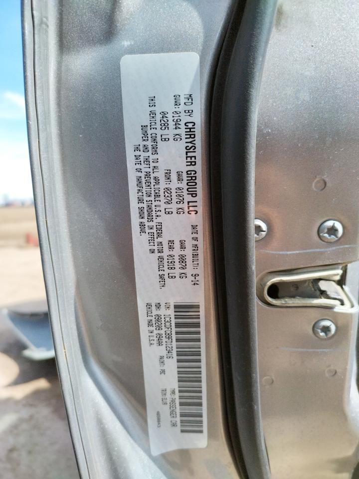 Photo 10 from auction – 2015 DODGE DART LIMIT with VIN 1C3CDFCB9FD123416