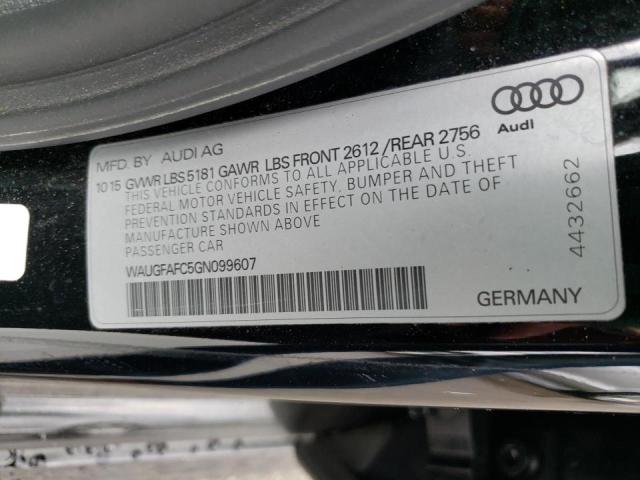 Photo 10 from auction – 2016 AUDI A6 PREMIUM with VIN WAUGFAFC5GN099607