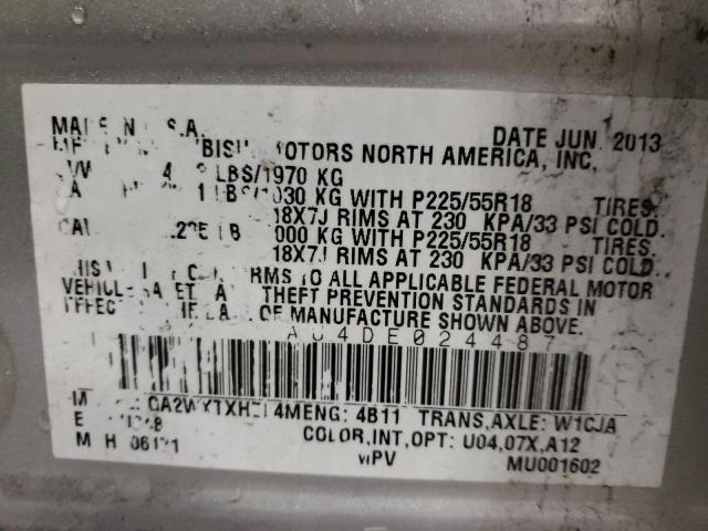 Photo 10 from auction – 2013 MITSUBISHI OUTLANDER with VIN 4A4AR5AU4DE024487