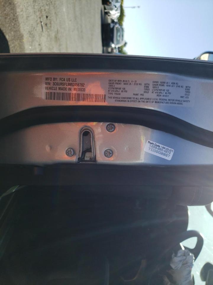 Photo 10 from auction – 2021 RAM 2500 LARAM with VIN 3C6UR5FL9MG656762