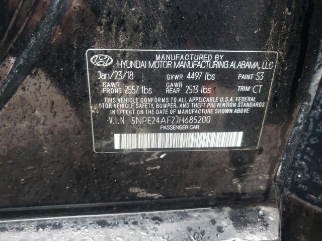 Photo 10 from auction – 2018 HYUNDAI SONATA with VIN 5NPE24AF2JH685200