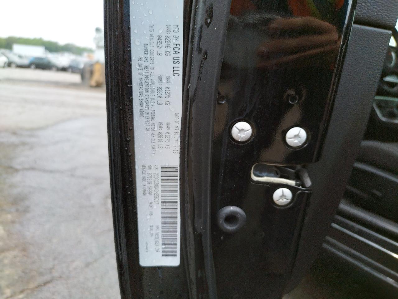Photo 10 from auction – 2016 DODGE CHALLENGER with VIN 2C3CDZAG4GH256217