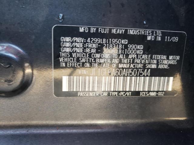 Photo 10 from auction – 2010 SUBARU IMPREZA 2. with VIN JF1GE6A60AH507544