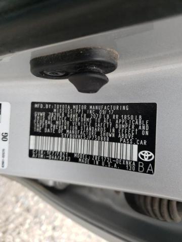 Photo 10 from auction – 2018 TOYOTA COROLLA L with VIN 5YFBURHE5JP750888