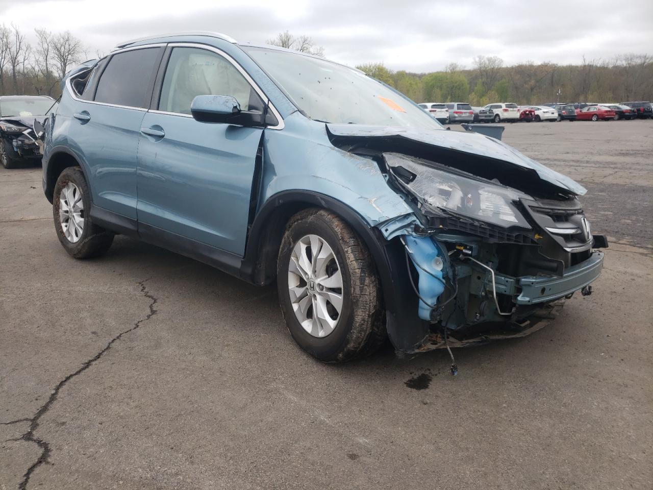 HONDA CR-V EXL 2014 with VIN 2HKRM4H75EH641448 - Photo from auction